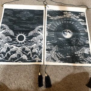 ❌SOLD❌ SUN & MOON WALL DECOR